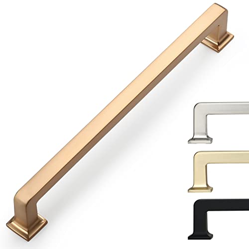 9BUILD 10 Pack 7.5 Inch Cabinet Handles - Champagne Bronze Cabinet Pulls for Kitchen and Dresser - Image 1