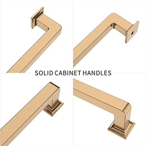 9BUILD 10 Pack 7.5 Inch Cabinet Handles - Champagne Bronze Cabinet Pulls for Kitchen and Dresser - Image 4