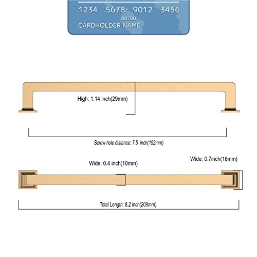 9BUILD 10 Pack 7.5 Inch Cabinet Handles - Champagne Bronze Cabinet Pulls for Kitchen and Dresser - Image 3