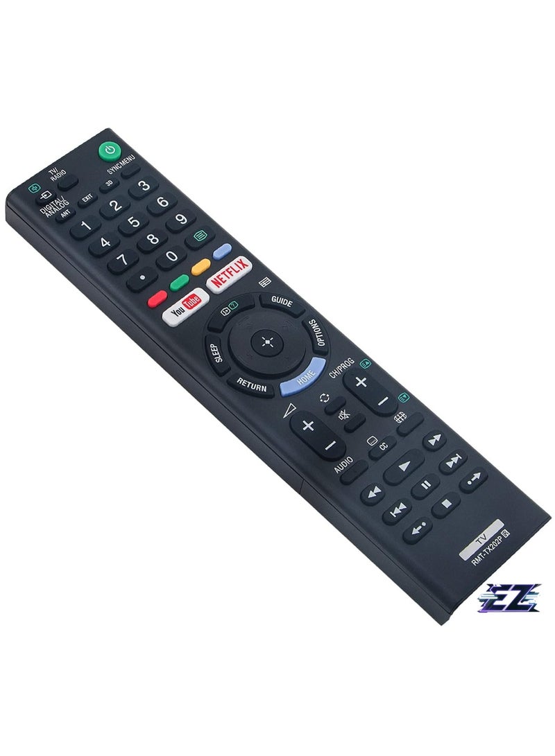 New Replacement Remote Control RMT-TX202P Fit for Sony Smart LCD LED TV KDL-50W755C KD-55X8509C 55W808C KDL-55W805C KD-55X9305C RMT-TX300P with battery