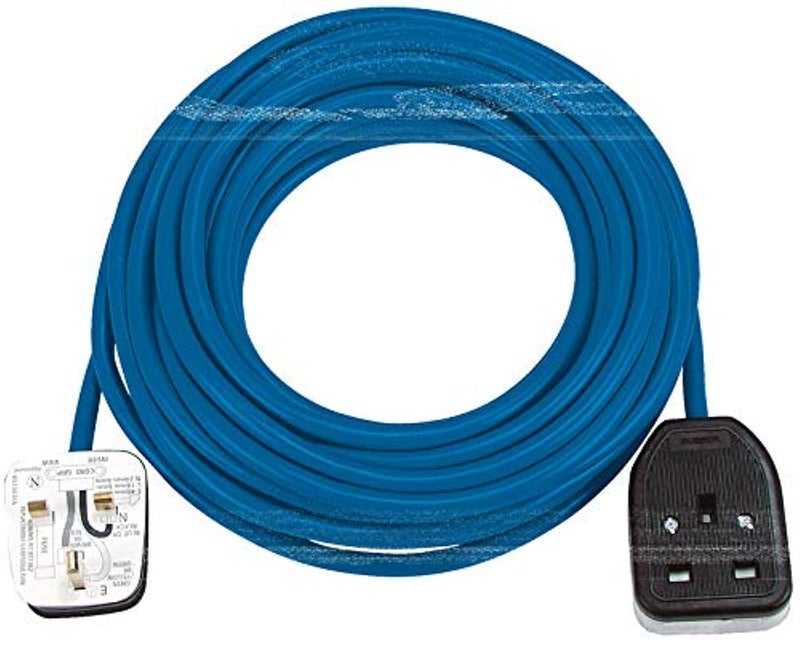 Brennenstuhl Brennenstuhl 25m Extension cable, blue, H05VV3G1,5mm, 240V, with BS plug 