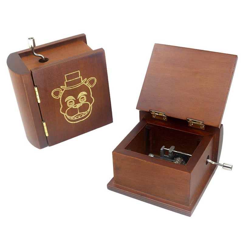 ROSIKING Wooden Book Music Box Hand Crank Antique Carved Jewelry Musical Boxes Christmas Birthday Valentines Day Gifts Plays Chanson Du Toreador