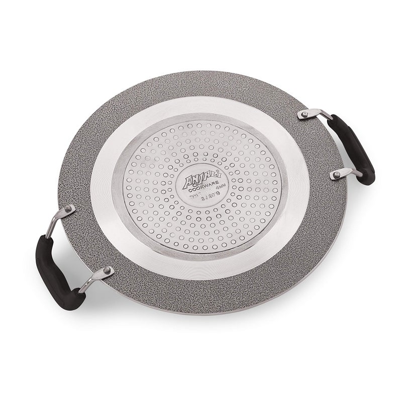 Anjali Diamond Non Stick Classic Induction Multi Tawa Deluxe No.11, Black - Image 2
