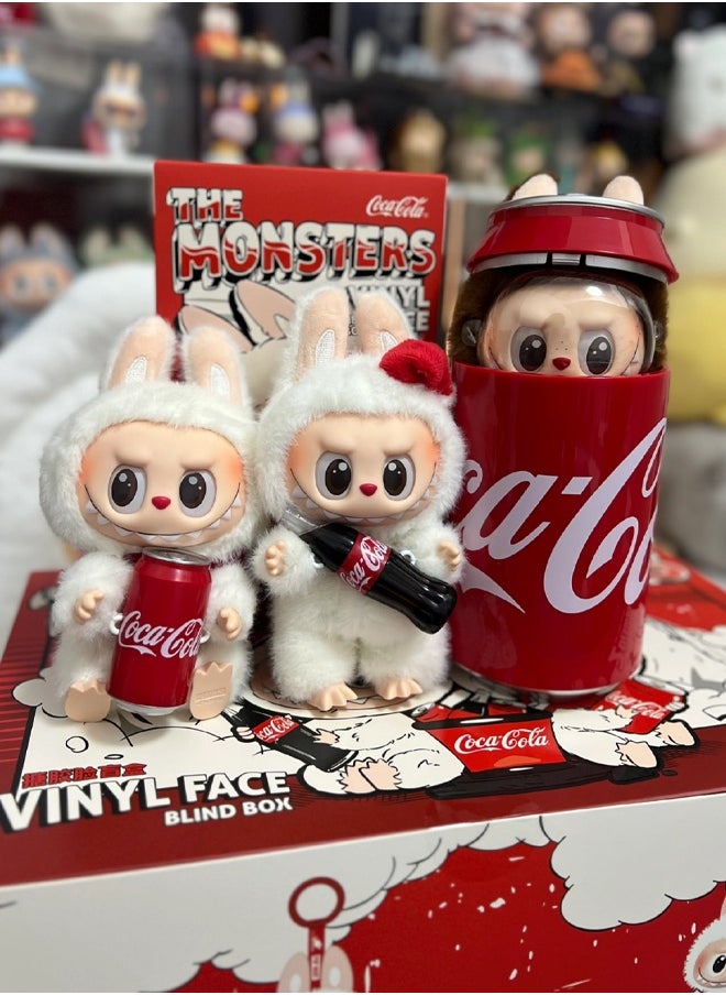 null - The Bubble. Mamte Coca-Cola Labubu Series Vinyl Face Blind Box Macaron Trendy Play Gift Pendant-Specifications:Coca-cola Blind Box  (1PC only) - Image 1