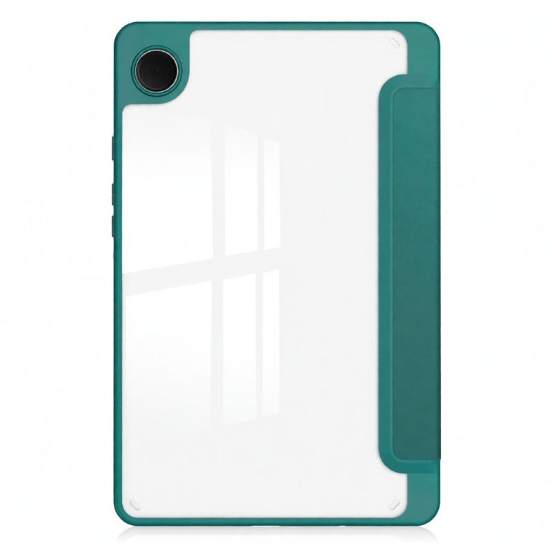 8.7-Inch Tablet Case Tri-Fold Stand Smart Auto Wake/Sleep Function - Magnetic Secure Closure Full Protection Cover for Samsung Galaxy Tab A9 (SM-X110 SM-X115) Dark Green - Image 5