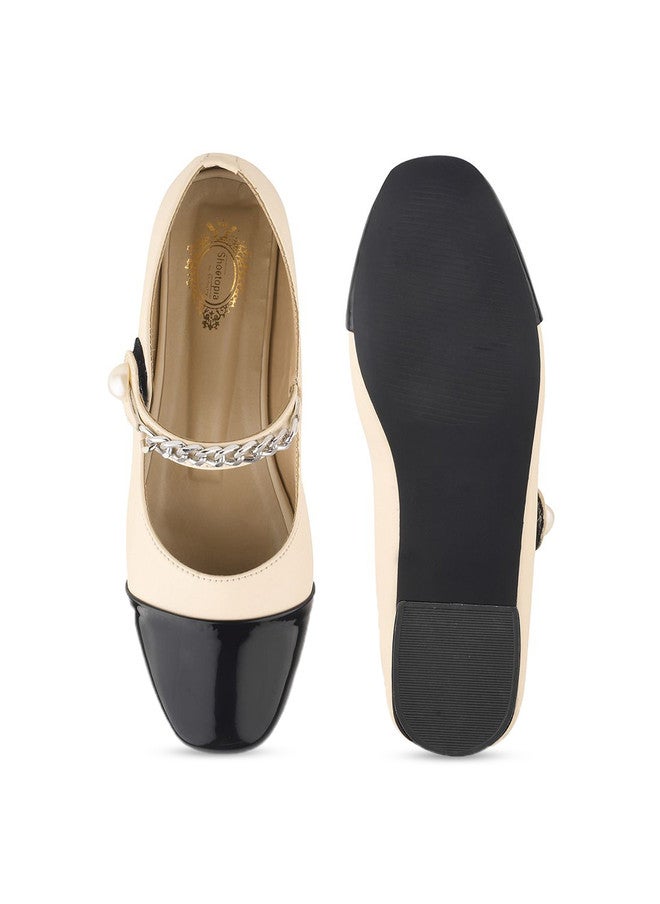 Shoetopia Girls Colourblocked Block Mary Janes Heels - Image 4