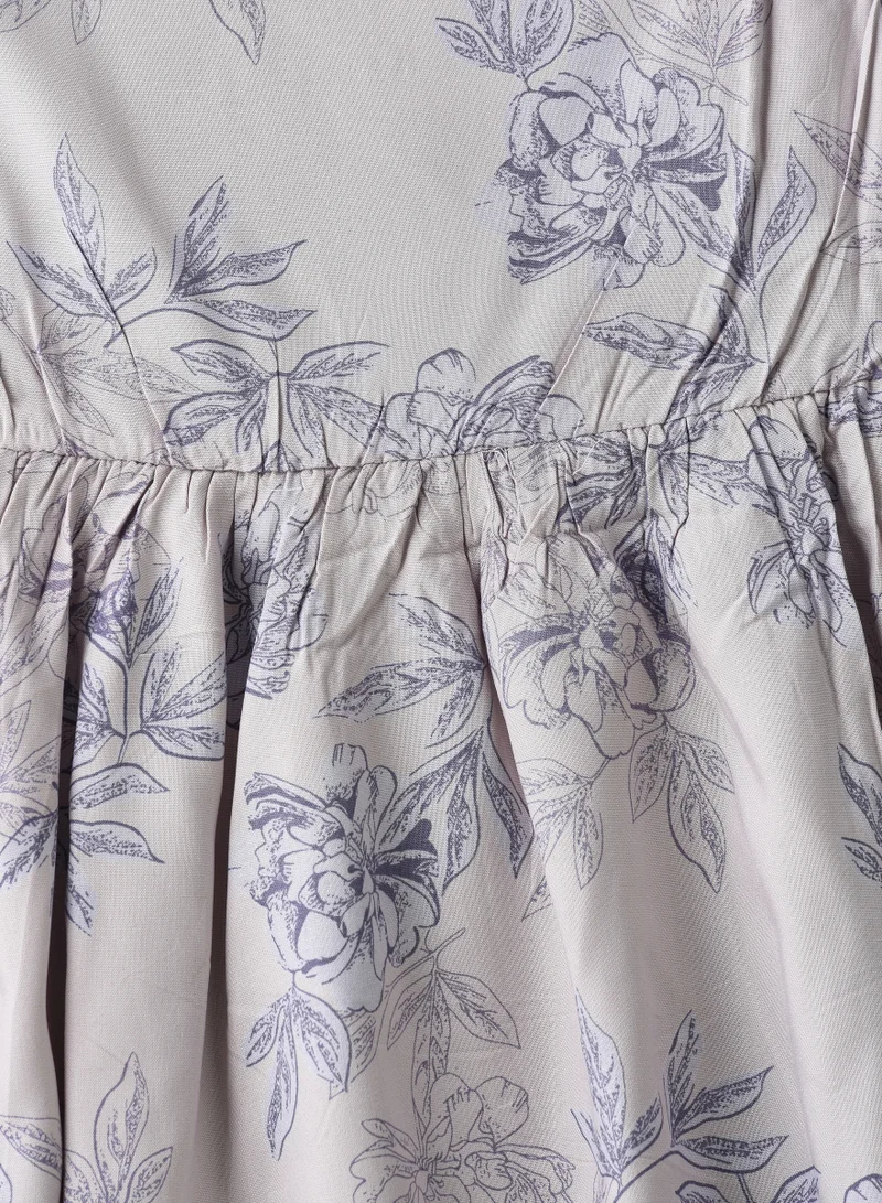 Jelliene Girls Woven Viscose Floral Dress