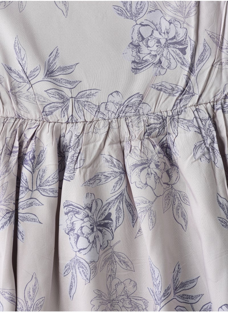 Jelliene Girls Woven Viscose Floral Dress  - Image 3