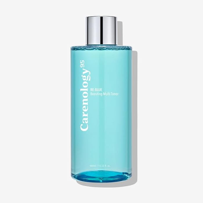 Carenology95 RE:Blue Face Toner with Blue Tansy, Hyaluronic Acid, and Niacinamide, Hydrating Lotion for All Skin Types, 13.53 oz