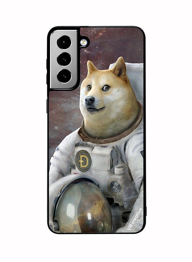 VR CREATIVE Protective Case Cover For Samsung Galaxy S21 FE 5G Doge To Space Design Multicolour - Image 1