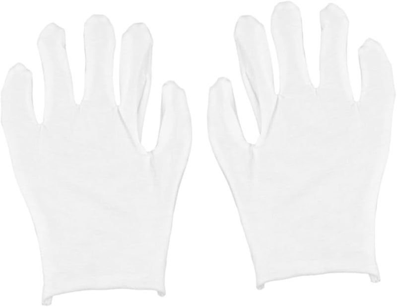 Cotton Work Gloves For Women 12 Pairs Medium Thick Protective Stretchy Gardening Cleaning - Image 2