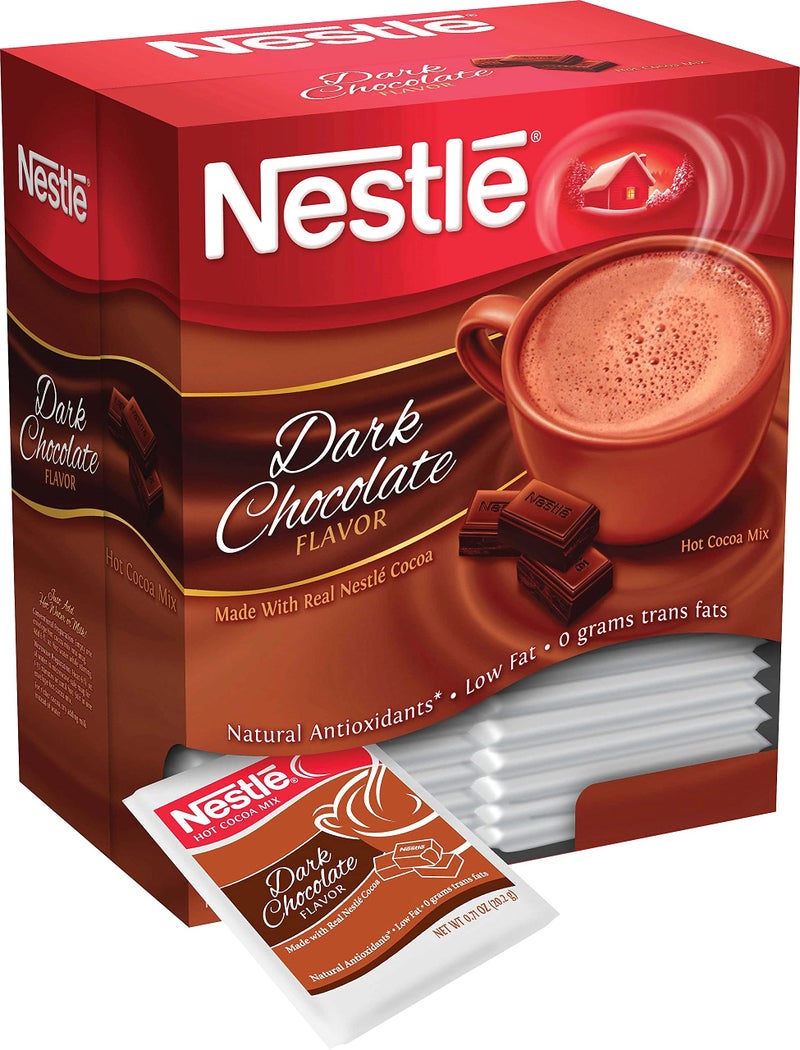 Nestle NestlÃƒ© Hot Cocoa Mix, Dark Chocolate, 0.71 Oz, 50/box - Image 2
