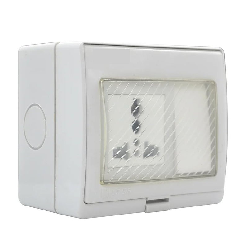 bosig ® Outdoor Waterproof Socket Weatherproof Outdoor Use Power Outlet IP55 Waterproof Socket Switch rainprof Socket water prof switch and box shock protect switch - Image 3