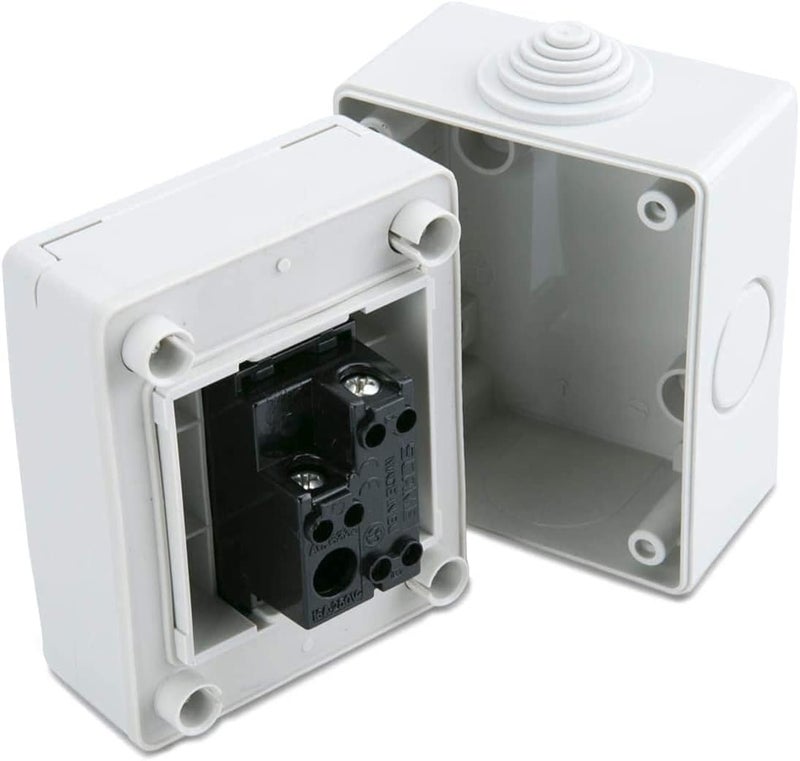 bosig ® Outdoor Waterproof Socket Weatherproof Outdoor Use Power Outlet IP55 Waterproof Socket Switch rainprof Socket water prof switch and box shock protect switch - Image 2