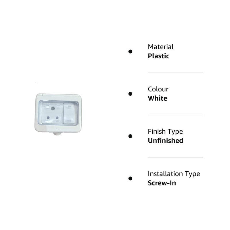 bosig ® Outdoor Waterproof Socket Weatherproof Outdoor Use Power Outlet IP55 Waterproof Socket Switch rainprof Socket water prof switch and box shock protect switch - Image 1