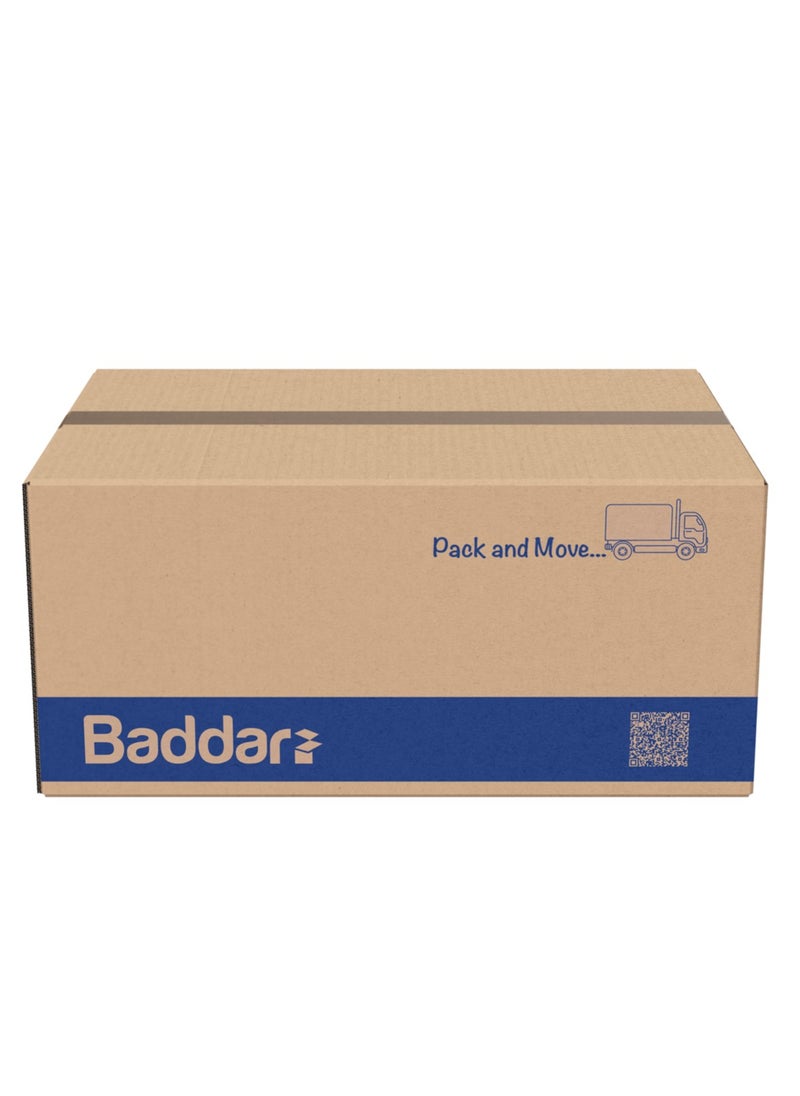 Baddar 10 Pcs, Pack & Move Premium Cardboard Carton Box For Transport (60 cm × 40 cm × 40 cm)  - Image 1