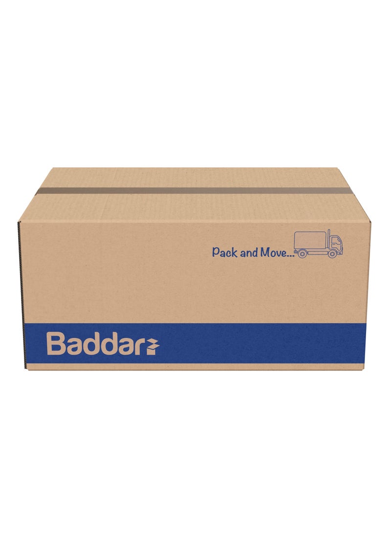 Baddar 10 Pcs, Pack & Move Premium Cardboard Carton Box For Transport (60 cm × 40 cm × 40 cm)  - Image 2