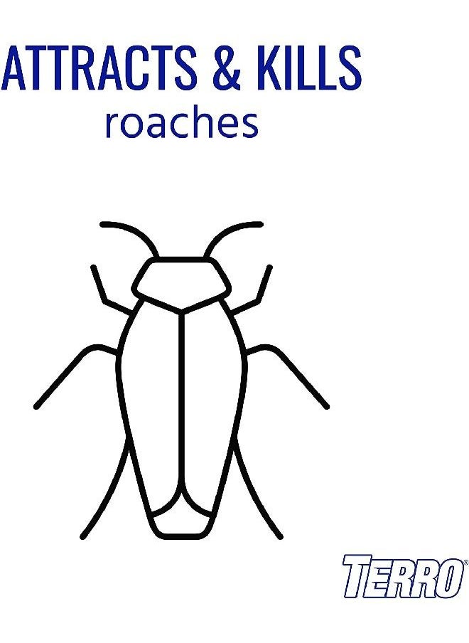 Terro Terro Roach Bait 6-Pack: Fast-Acting Pest Control Solution for Roaches, highly effective on roaches, Insect Activity  - Image 2