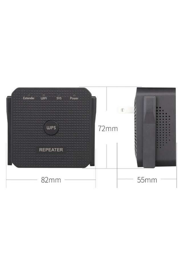 BURAQ 2.4G 300M Wifi Repeater Wifi Extender Wifi Amplifier With 1 LAN Port US Plug  - Image 3
