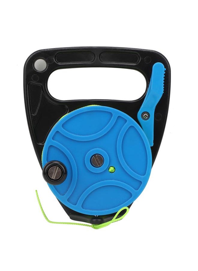 83m Plastic Spool Reel Cave Line Wheel with Thumb Stopper for Diving Snorkeling(blue)