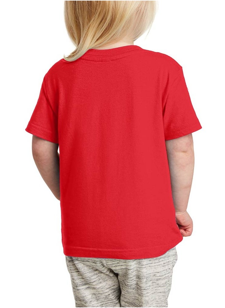 PRINTSHOP4ME - I Love Dubai Kids Girls T-Shirt - Round Neck with Short Sleeve - Girls Cotton T-Shirt -I Love Dubai -Printed T-Shirt - Perfect for Dubai Souvenir - Image 1