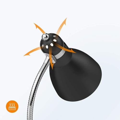 LEPOWER Floor Lamp, Metal Standing Lamp with Adjustable Gooseneck, Heavy Metal Base, Reading Pole Lamp for Office, Black Floor Lamps for Bedroom, Living Room - Image 5