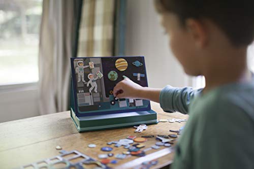 Petit Collage Outer Space Play Scene Mix and Match Magnetic Pieces, Ages 3+, 2 Scenes and 54 Pieces - Image 4