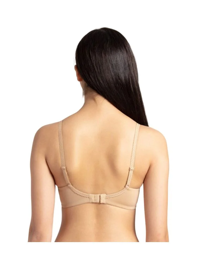 جوكي Jockey 1816 Women Wire free Padded Soft Touch Microfiber Nylon Elastane Stretch Full Coverage Lace Styling Multiway T Shirt Bra