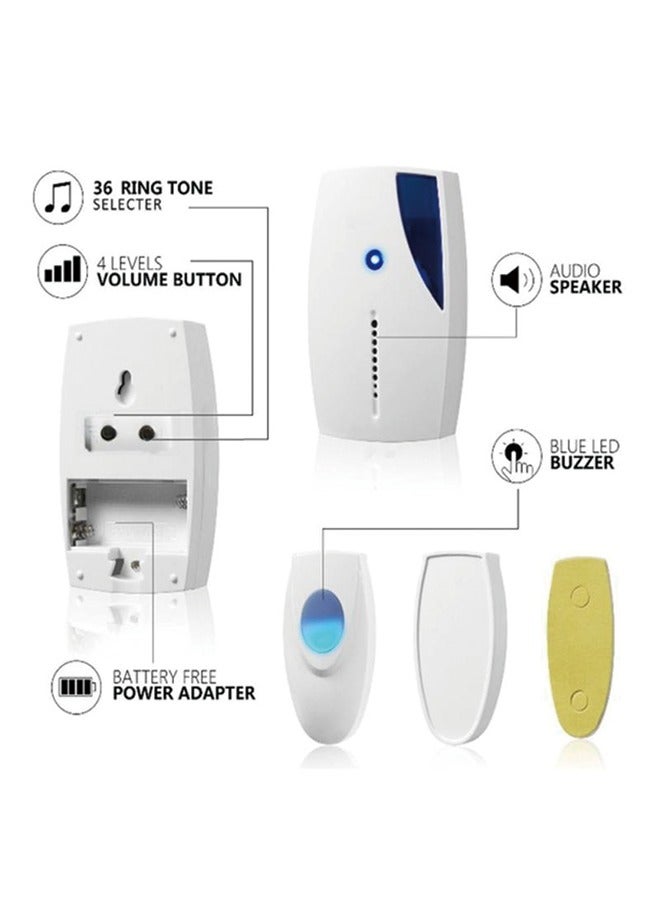 Wireless Smart Doorbell with Long-Range Remote Control – Wall-Penetrating, Elderly Call Button, One Transmitter and One Receiver - Image 3