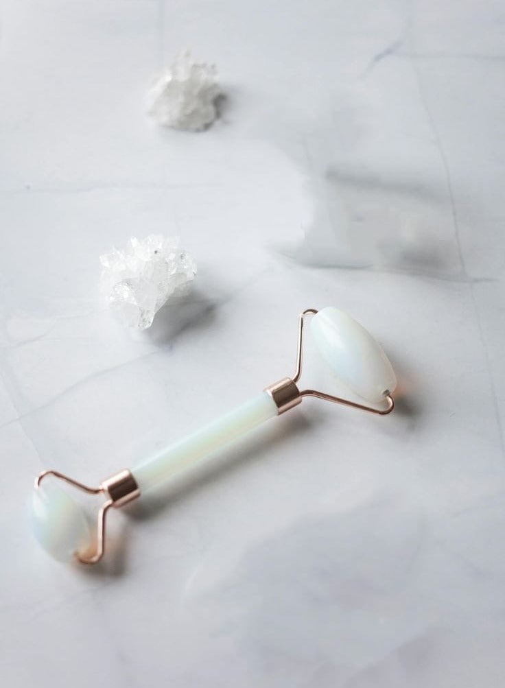 جهاز تدليك أسطوانة مزدوجة الرأس للعين والرقبة واسترخاء الوجه - Image 3