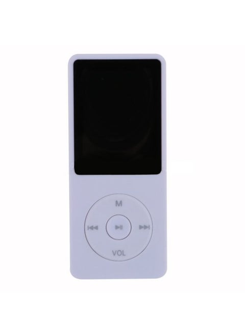 Fashion Portable LCD Screen FM Radio Video Games Movie MP3 MP4 Player Mini Walkman, Memory Capacity:4GB(White)