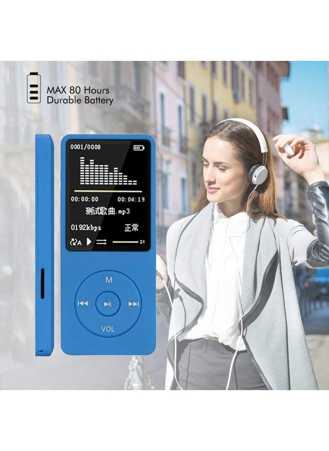 Generic - Fashion Portable LCD Screen FM Radio Video Games Movie MP3 MP4 Player Mini Walkman, Memory Capacity:4GB(White) - Image 1