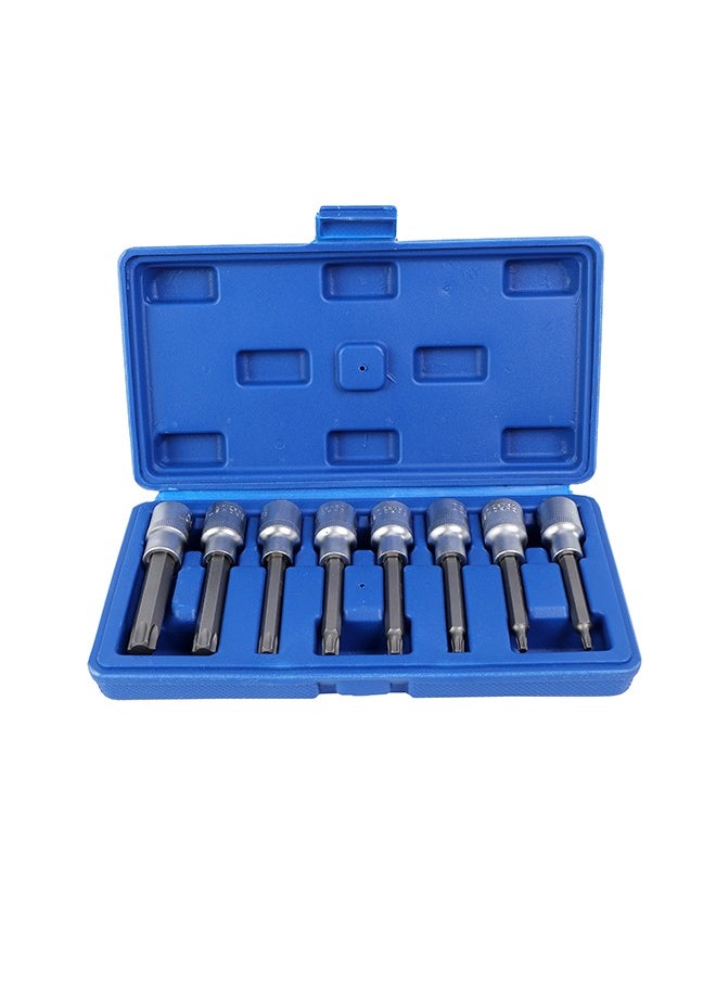 LAWAZIM - Torx Spline Socket Bit Set -8 Piece- Impact-Ready Heat-Treated Heavy-Duty Bits with Storage Case - Professional Automotive Bit Socket Set, Mechanics Tool Kit, for Vehicles, Trucks, and Engines - Image 1