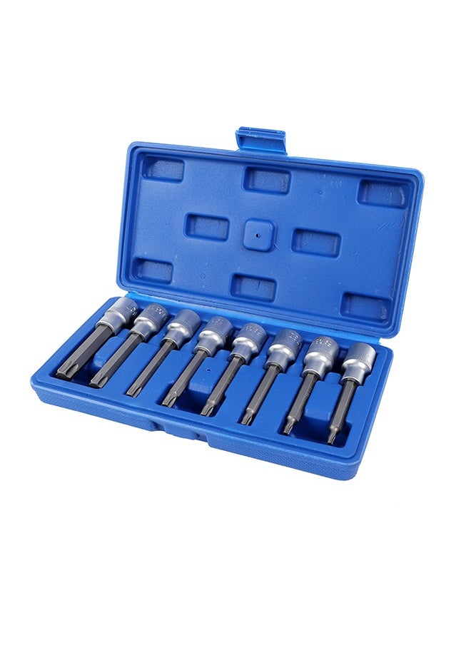 LAWAZIM - Torx Spline Socket Bit Set -8 Piece- Impact-Ready Heat-Treated Heavy-Duty Bits with Storage Case - Professional Automotive Bit Socket Set, Mechanics Tool Kit, for Vehicles, Trucks, and Engines - Image 1