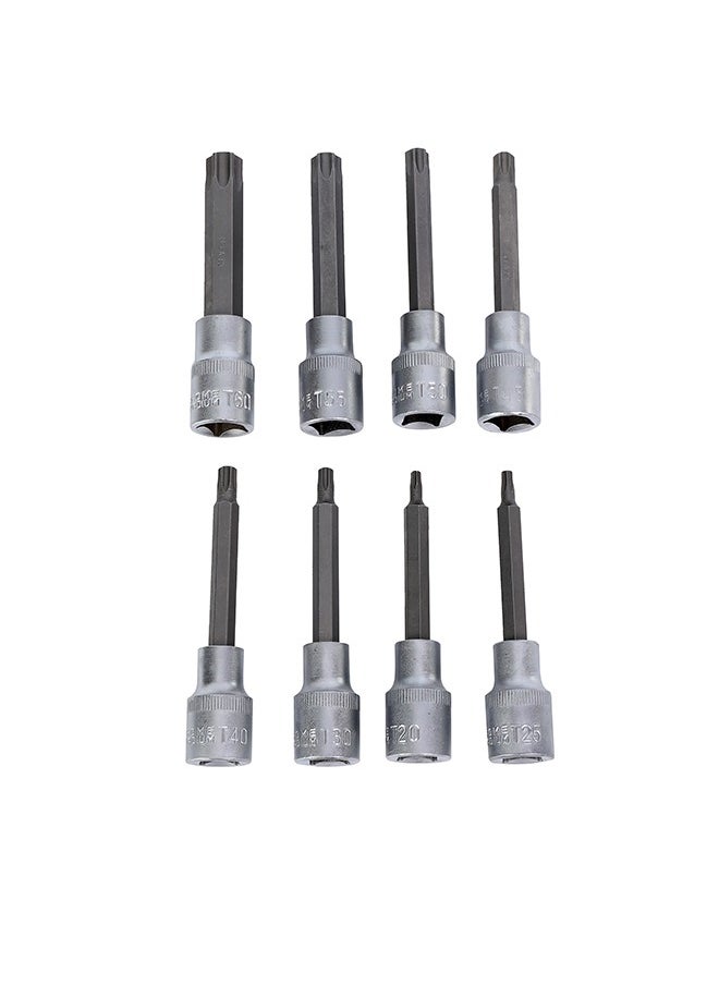 LAWAZIM - Torx Spline Socket Bit Set -8 Piece- Impact-Ready Heat-Treated Heavy-Duty Bits with Storage Case - Professional Automotive Bit Socket Set, Mechanics Tool Kit, for Vehicles, Trucks, and Engines - Image 1