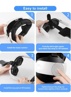Generic VR Head Strap for Meta/Oculus Quest 3 Head Strap, Head Strap Replacement for Enhanced Comfort and Playtime  - Image 5