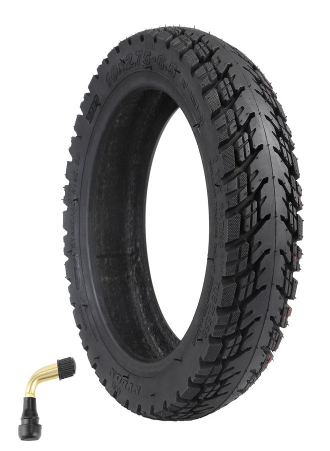 Ulip 10x2.75-6.5 Tubeless Tire 10 Inch Off-Road Vacuum Tire Electric Scooter Tyre Replacement with Nozzle - Image 1