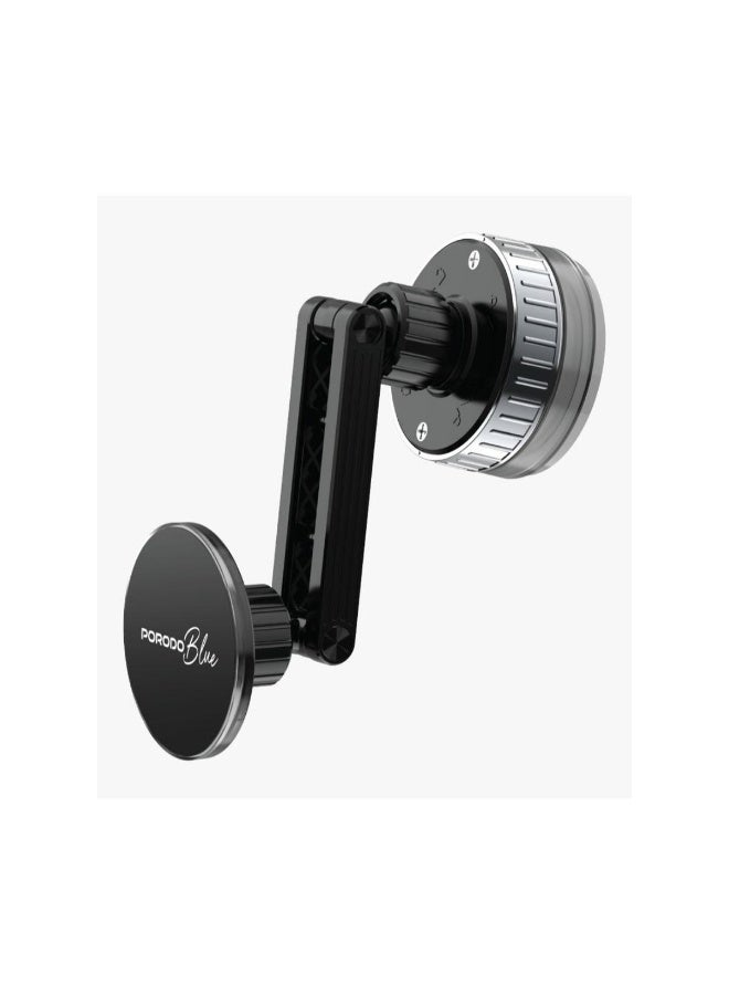 Porodo Blue Multi-Purpose Magnetic Phone Mount with Strong Suction, Flexible Viewing Angle & One-Handed Use - Image 1