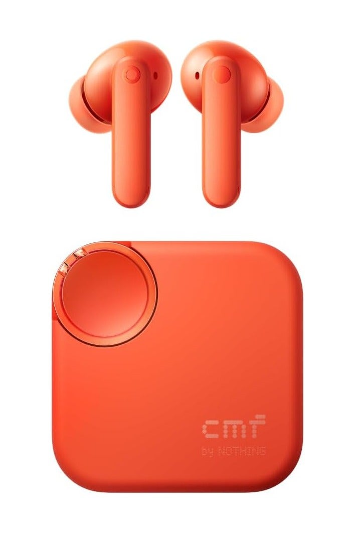 CMF Buds 2 Wireless Earbuds, 2025New Bluetooth Headphones with 48dB Hybrid ANC, Ultra Bass Technology Active Noise Cancellation Earphones, 55H Playtime, 6HD Mics, ChatGPT Integration Light Orange - Image 1