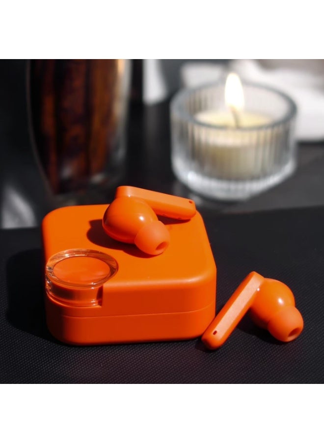 CMF Buds 2 Wireless Earbuds, 2025New Bluetooth Headphones with 48dB Hybrid ANC, Ultra Bass Technology Active Noise Cancellation Earphones, 55H Playtime, 6HD Mics, ChatGPT Integration Light Orange - Image 2