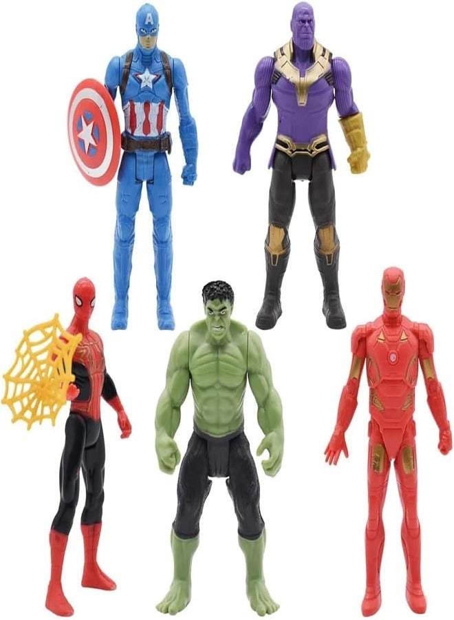 Avengers Toy Superhero Miniature Avengers Hero Action 5 Super Heroes  for Baby Boys Kids Best Gift for Birthday