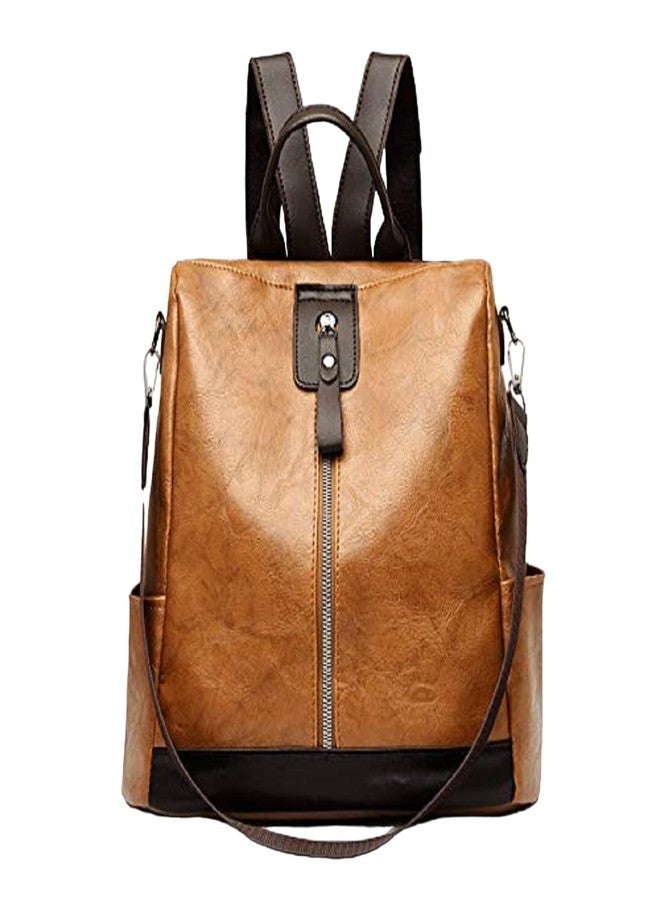 TrueArch Leather Backpack for Women Elegant Backpack Purse Ladies Leather Shoulder Bag Bags For Womens (Tan) - Image 1
