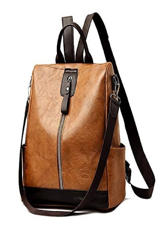 TrueArch Leather Backpack for Women Elegant Backpack Purse Ladies Leather Shoulder Bag Bags For Womens (Tan) - Image 2