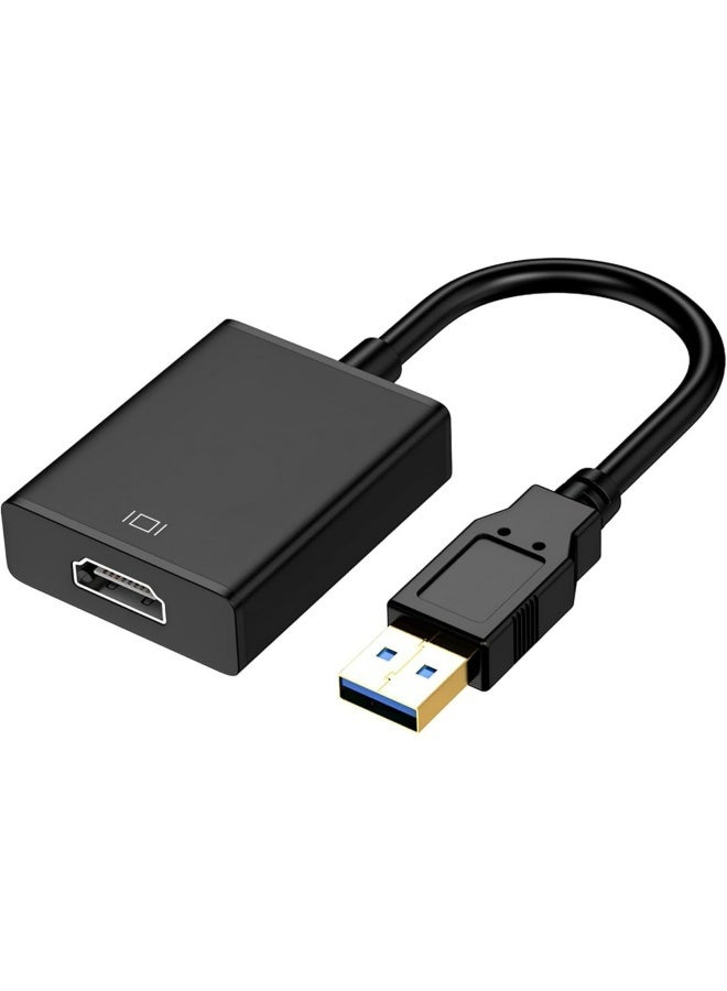 أبلينم محول USB إلى HDMI لشاشات ويندوز 11/10/8، ومحول HDMI إلى USB لأجهزة الكمبيوتر المحمولة ماك وماك بوك برو، وكابل محول بطاقة رسومات خارجية USB 3.0 و2.0 لأجهزة الكمبيوتر المكتبية والتلفزيون - Image 1