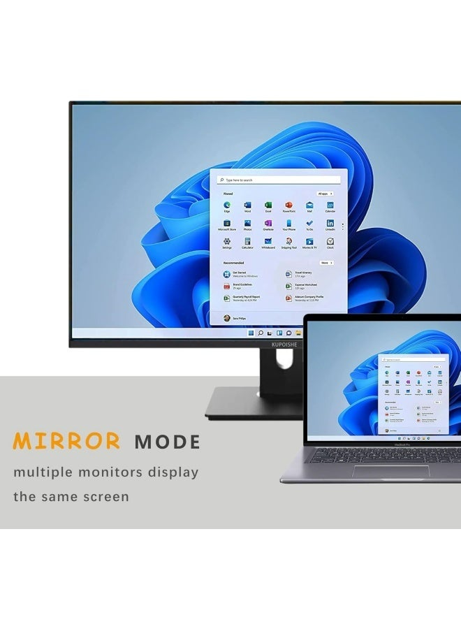 أبلينم محول USB إلى HDMI لشاشات ويندوز 11/10/8، ومحول HDMI إلى USB لأجهزة الكمبيوتر المحمولة ماك وماك بوك برو، وكابل محول بطاقة رسومات خارجية USB 3.0 و2.0 لأجهزة الكمبيوتر المكتبية والتلفزيون - Image 3