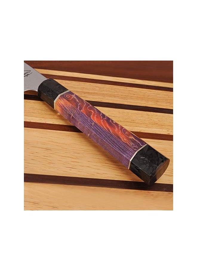 vesus Hut HH-K02 Kitchen Chef Knife, Cooking Knife Damascus Stainless Steel Santoku Knife Ergonomic Handle, Kitchen Knife, Professional Chef Knife  - Image 3