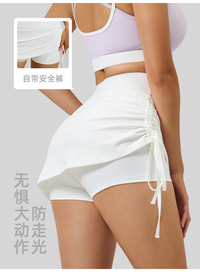 Juyitang New Style Pleated Sports Skirt For Women, Anti-peek High-waist Running Pseudo Two-piece Yoga Short Skirt - Image 2
