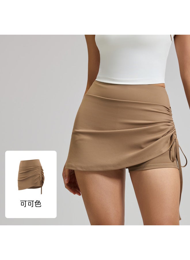 Juyitang New Style Pleated Sports Skirt For Women, Anti-peek High-waist Running Pseudo Two-piece Yoga Short Skirt - Image 1