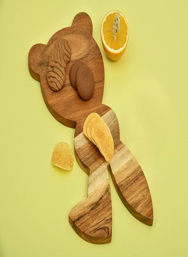 Affinity Decor Organic Acacia Kitchen Cutting Chopping Board for Butcher Block Cheese and Vegetables Fruit Salad Halloween Christmas Gift (Bunny Board 15"L x 7"W) - Image 3