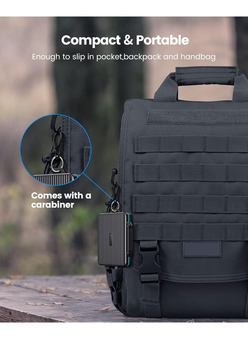 ORICO 24 Slots SD Card Case Holder Water Resistant & Anti-Shock Memory Card Case for SD/Micro SD SDXC SDHC TF Card Carrying Storage Organizer Protector Cover with Labels&Carabiner - Image 2